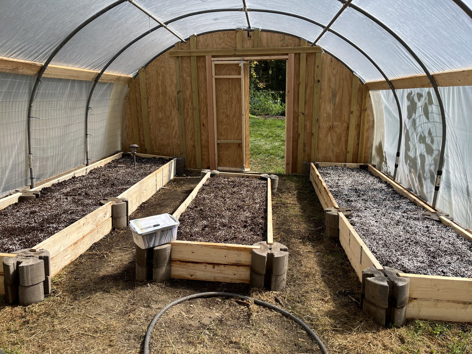 the hoop house…
